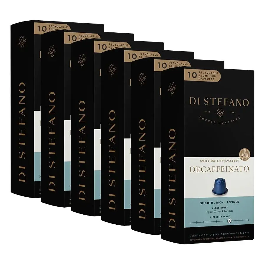 60pc Di Stefano 54g Decaf Coffee Capsules/Pod Decaffeinato f/Nespresso Machine