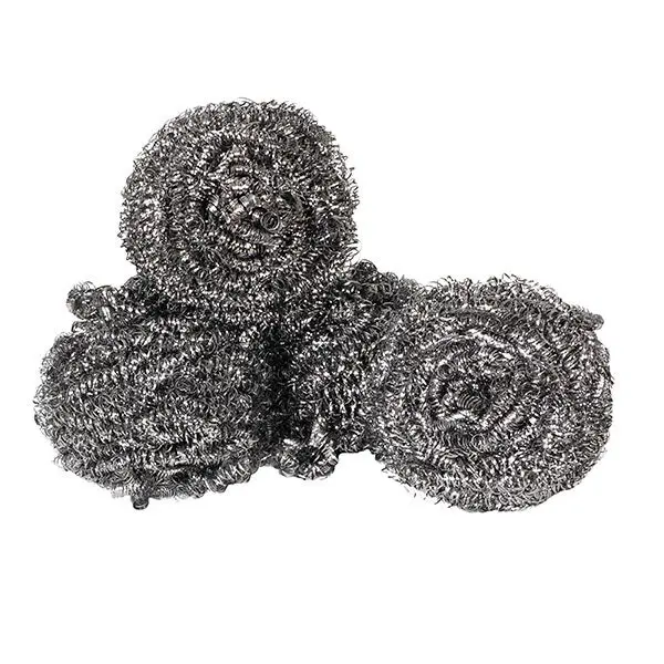 4pc Northfork Stainless Steel Rust Resistant Scourer Pads Cleaning Brush