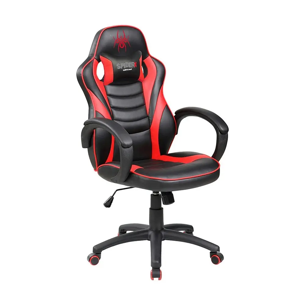 Pure Acoustics Black/Red Spider X Gaming/Office Swivel Chair Tiltable