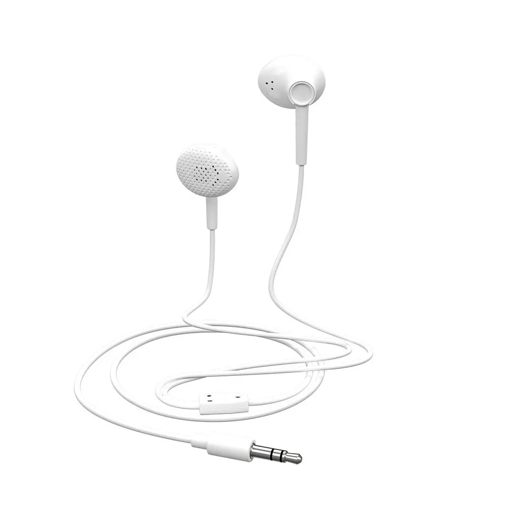 Liquid Ears Everyday Earphones In-Ear Earbuds/Headphones w/3.5mm Audio Jack WHT