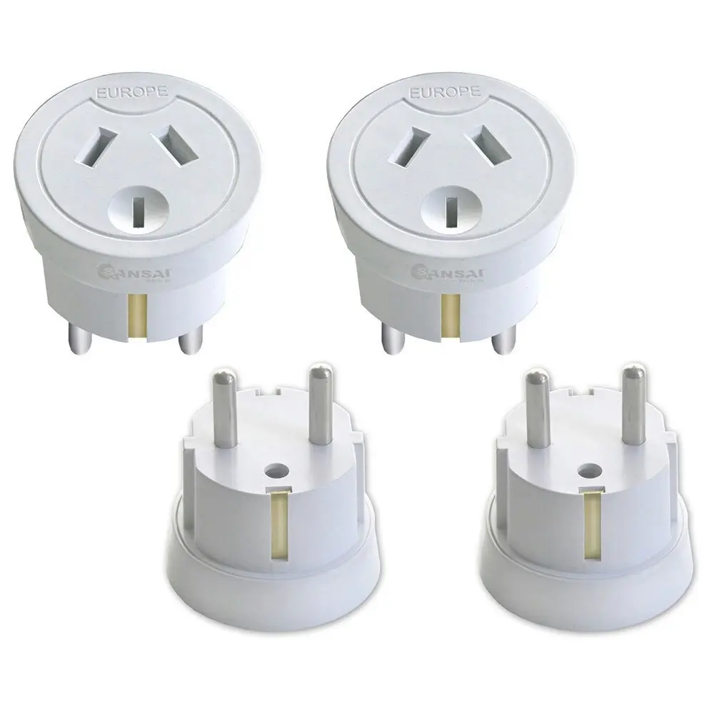 2x Sansai Travel Power Adapter Outlet AU/NZ Socket to Plug Asia EU/Bali/M East