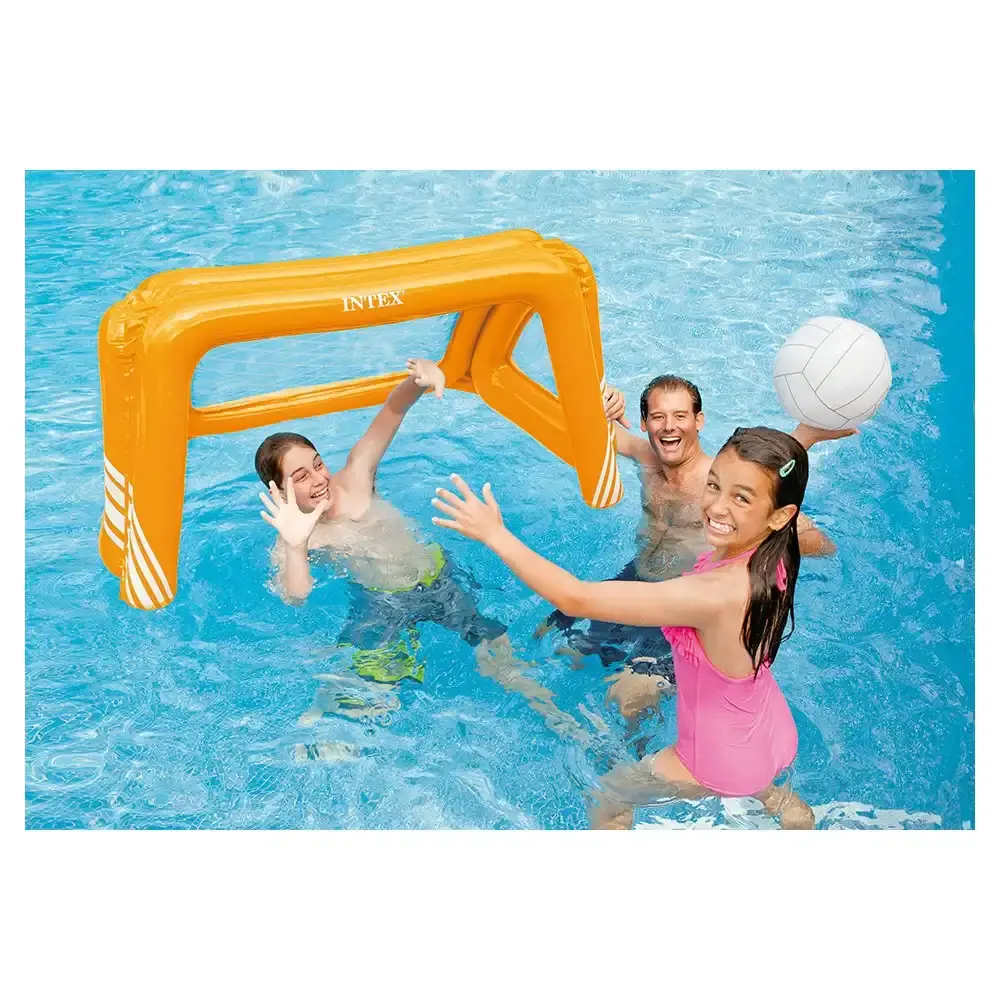 Intex Inflatable Soccer Fun Goals Game Kids/Children 6y+ Water Pool Orange Toy