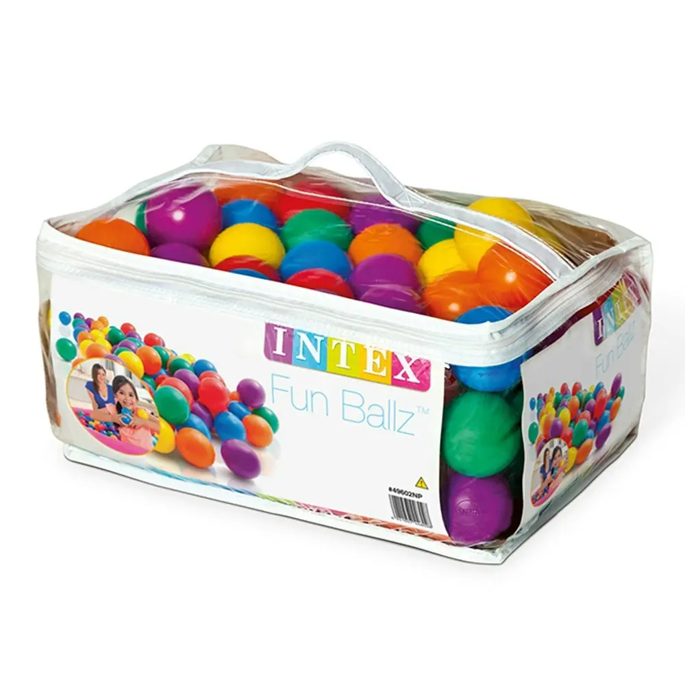 100pc Intex 6.5cm Kids Plastic Balls Indoor/Outdoor Ball Pit/Playpen/Pool Toy 2+