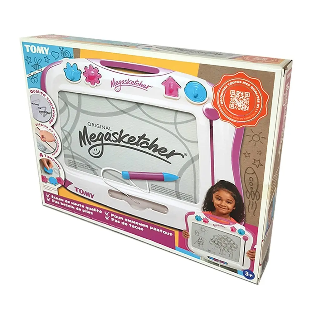 TOMY The Original Megasketcher Erasable Drawing/Sketching Board Kids Toy 3y+