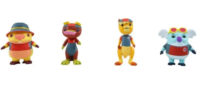 Kangaroo Beach Figures - 4 Pack