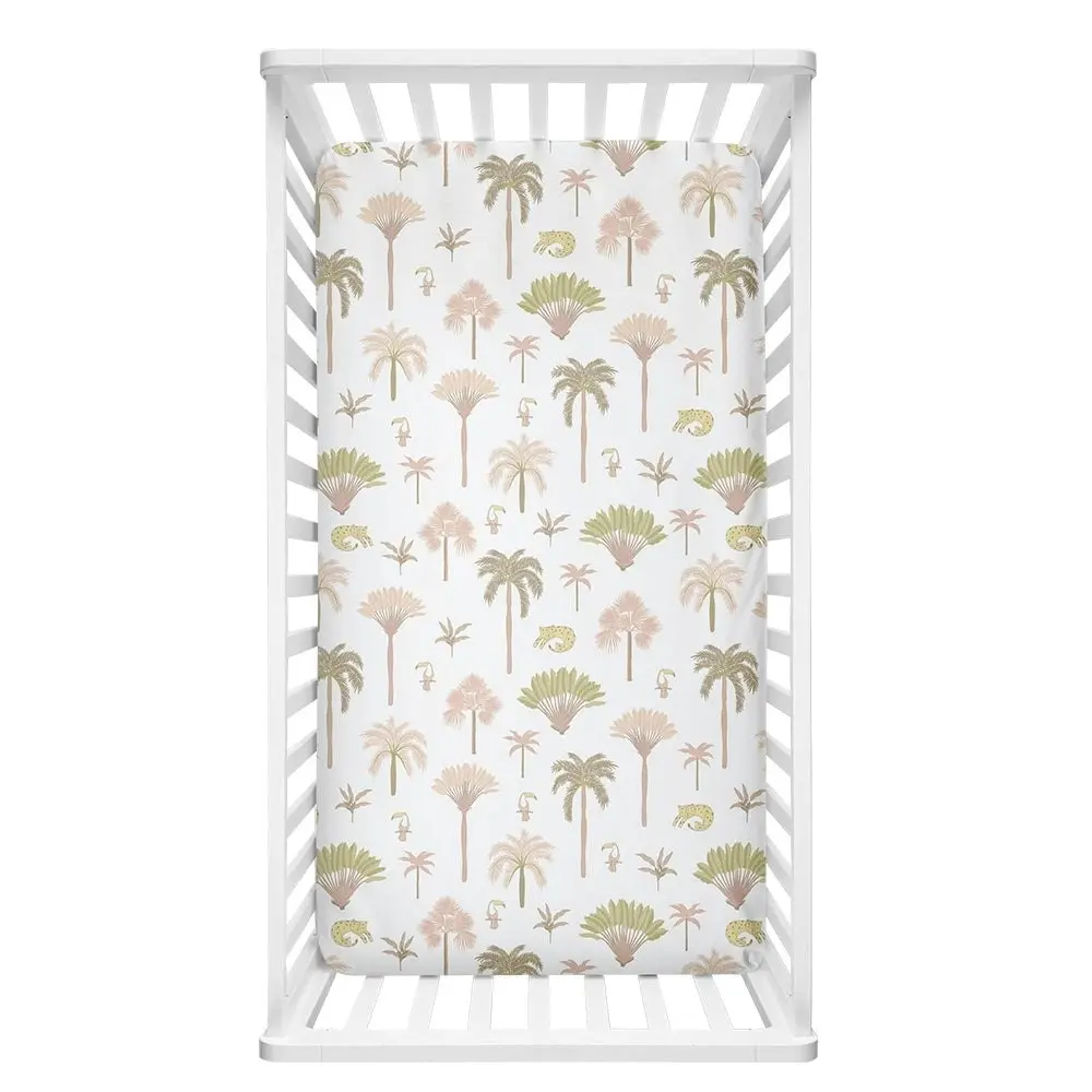 Lolli Living | Cot Fitted Sheet - Tropical Mia