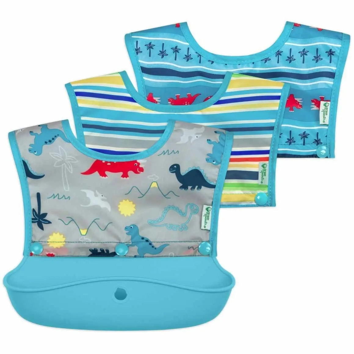 i.Play | Bib Snap & Go Silicone Food-Catcher Bib 6-18 months