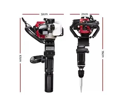 2 in 1 Petrol 36cc Pile Post Driver and Jack hammer Star Demolition Jackhammer