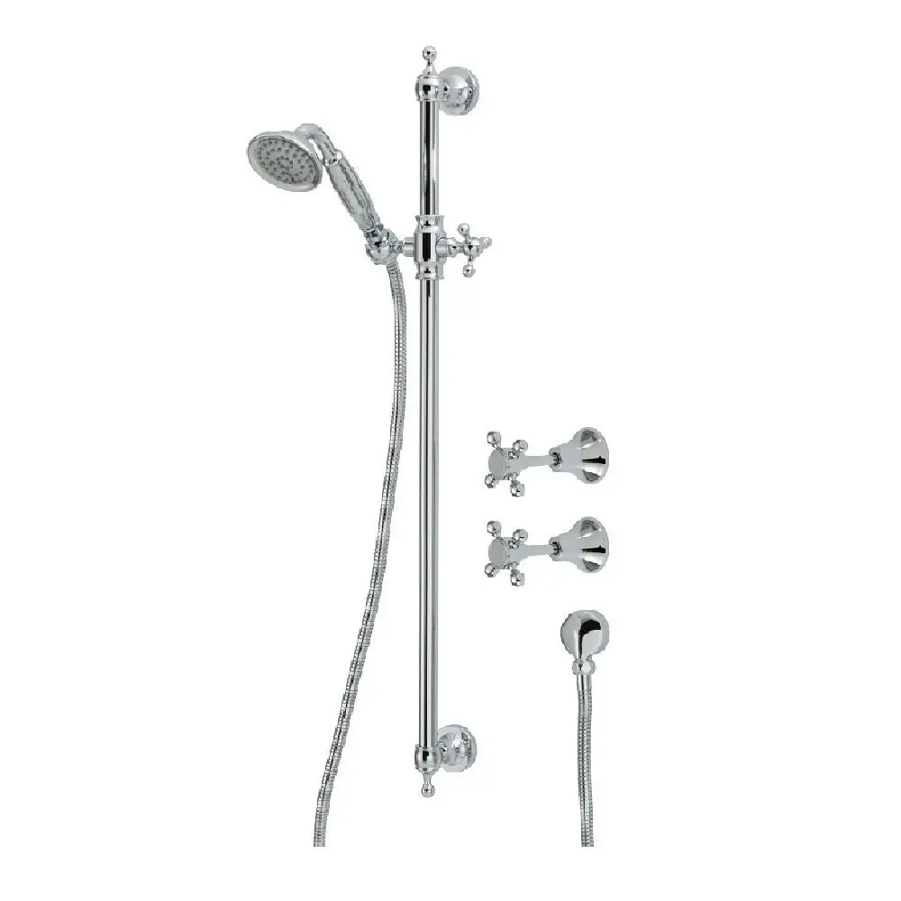 Fienza Lillian Rail Shower Set with Taps Chrome 336103