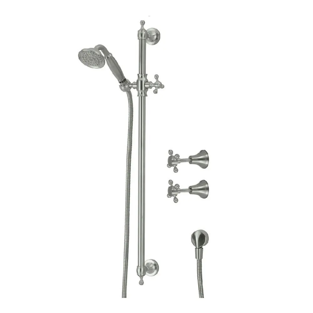 Fienza Lillian Rail Shower Set with Taps Brushed Nickel 336103BN