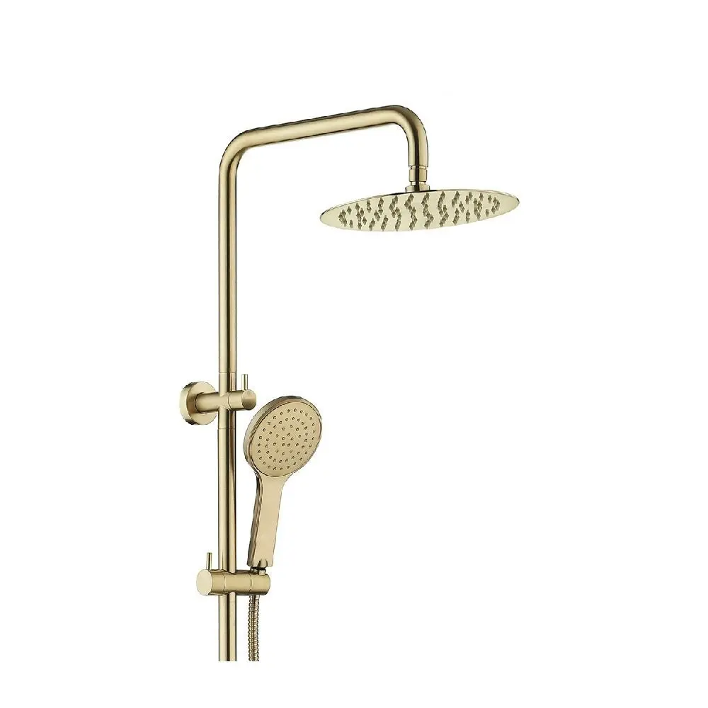 Fienza Kaya Twin Shower Rail Urban Brass 455109UB