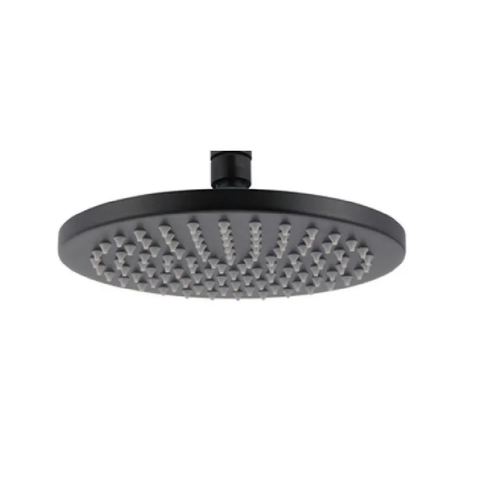 Meir Round Shower Rose 200mm Matte Black MH04