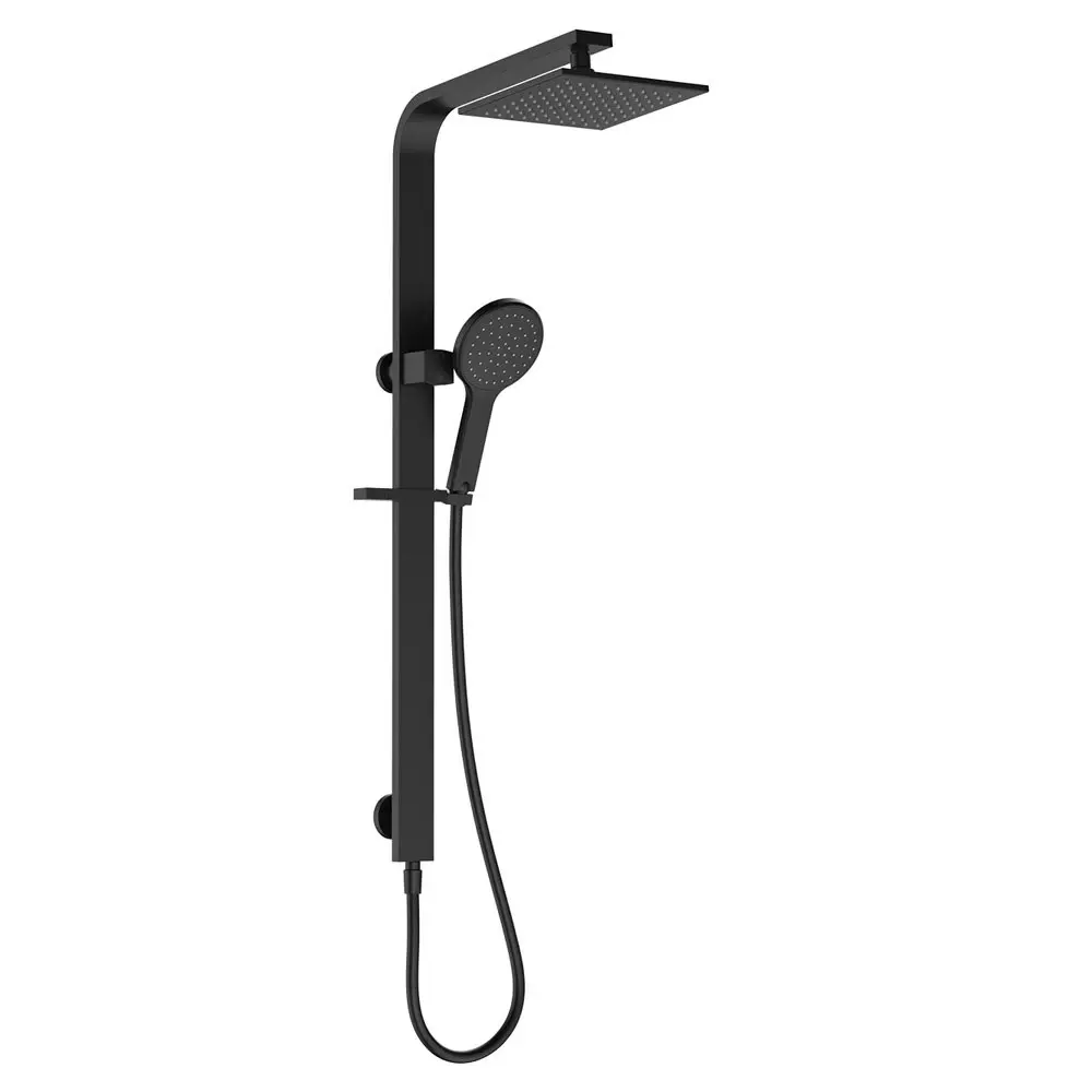 Fienza Lincoln Deluxe Twin Shower Matte Black 455118B