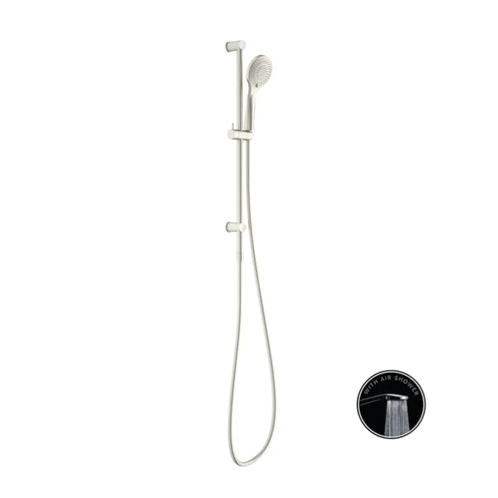 Nero Opal Shower Rail with Air Shower Brushed Nickel NR251905aBN