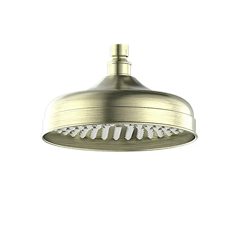 Nero York 200mm Shower Head Aged Brass NR508094AB