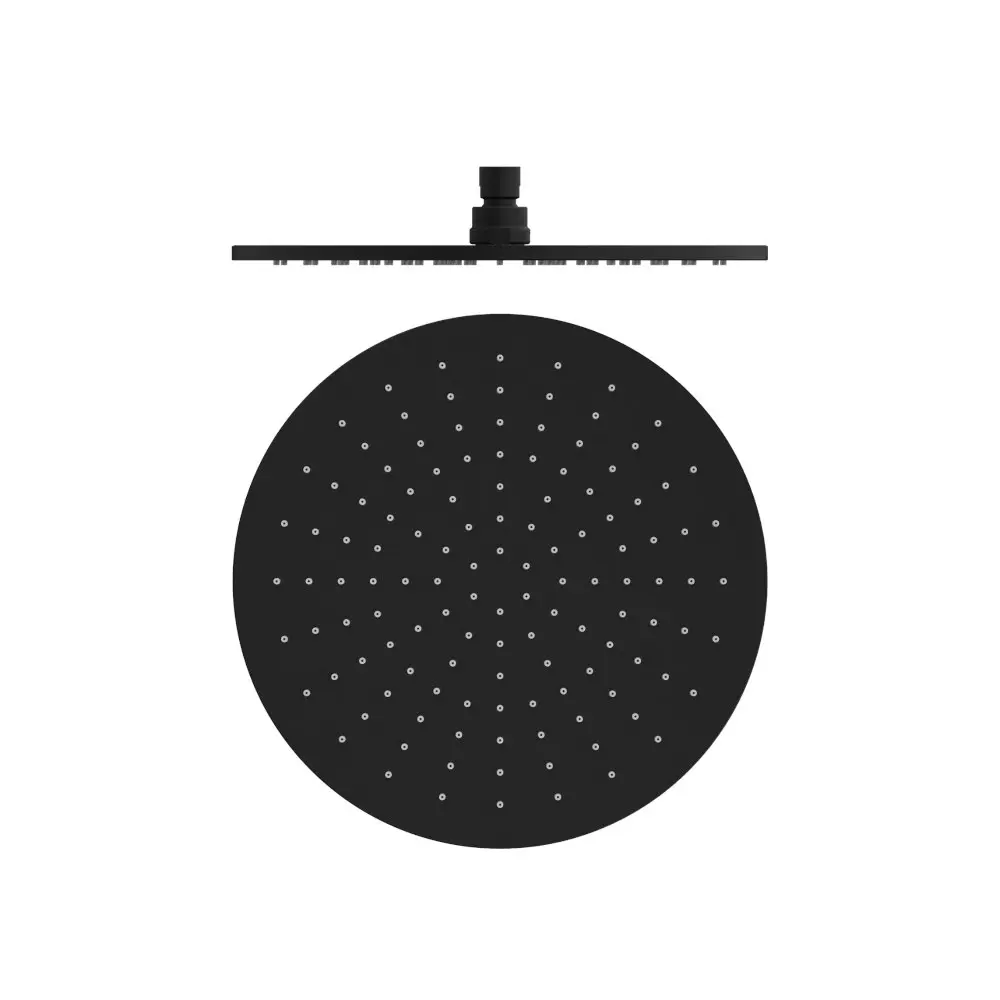 Nero 300mm Round Shower Head Matte Black NRROA1202MB