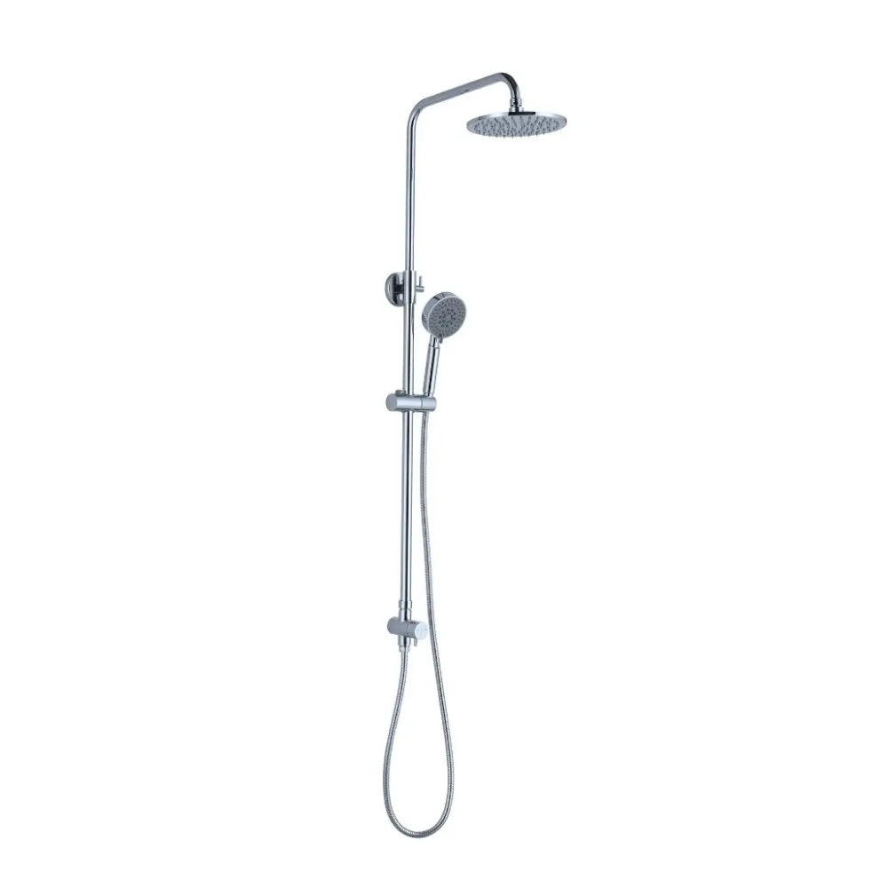 Nero Dolce Round Shower Set Bottom Inlet Chrome NR280705CBCH