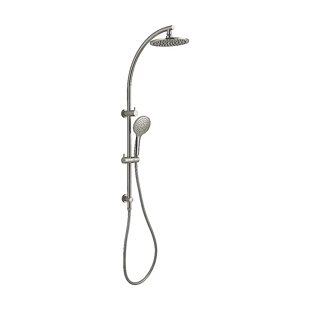 Nero Dolce Square 2 In 1 Shower Set Brushed Nickel NR280705EBN