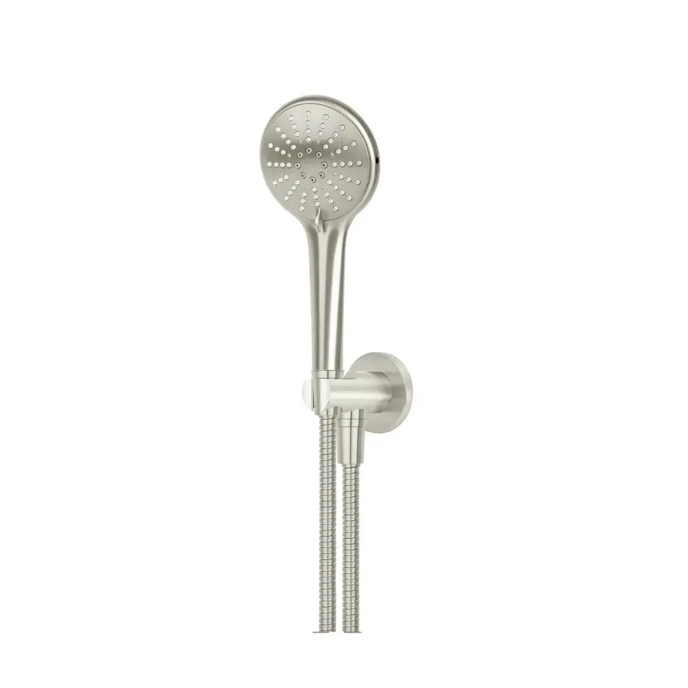 Meir Round Hand Shower on Fixed Bracket Brushed Nickel MZ08-PVDBN