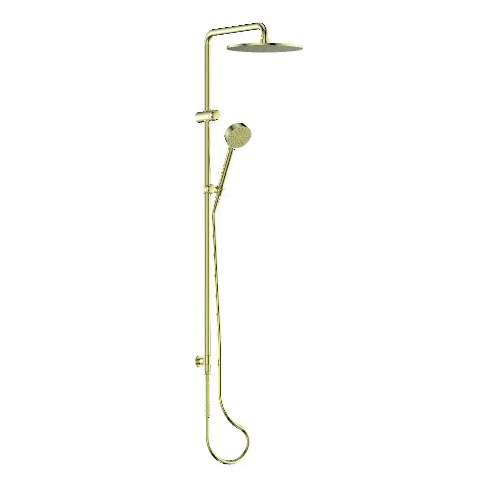 Greens Tesora Twin Rail Shower Brushed Brass 213906