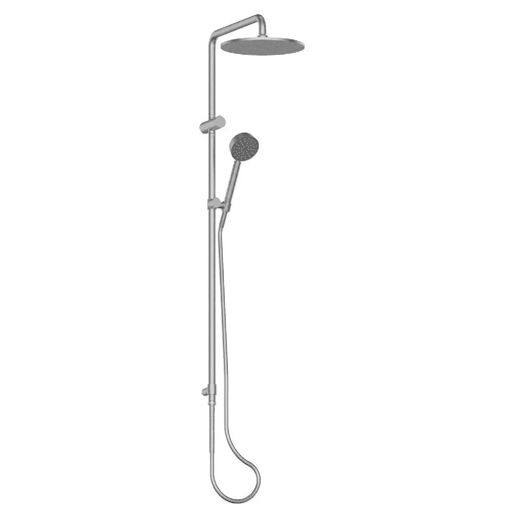 Greens Gisele Twin Rail 760mm Shower Brushed Stainless 184903