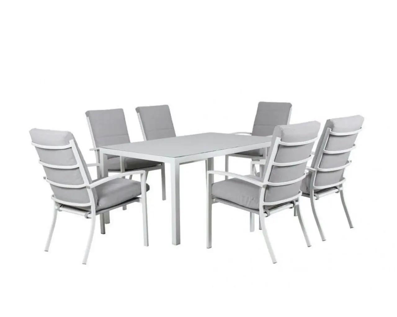 Jette-Boston 7 Piece Dining (White)