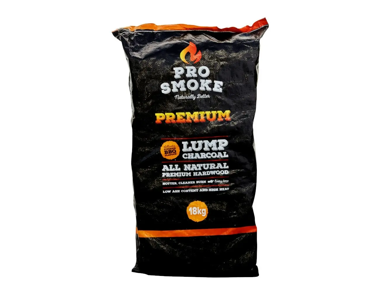 Pro Smoke Premium Hardwood Lump Charcoal 18kg