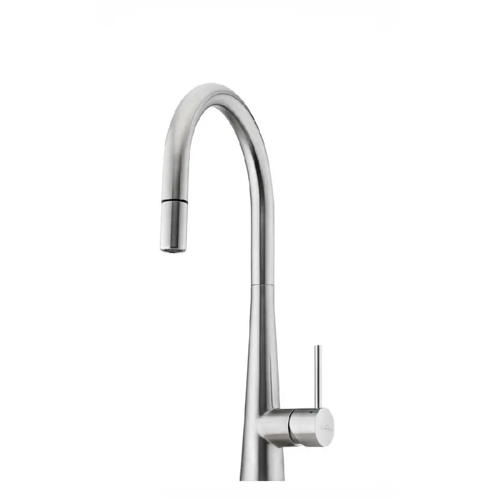 Oliveri Essente Gooseneck Pull Out Sink Mixer Stainless Steel SS2525