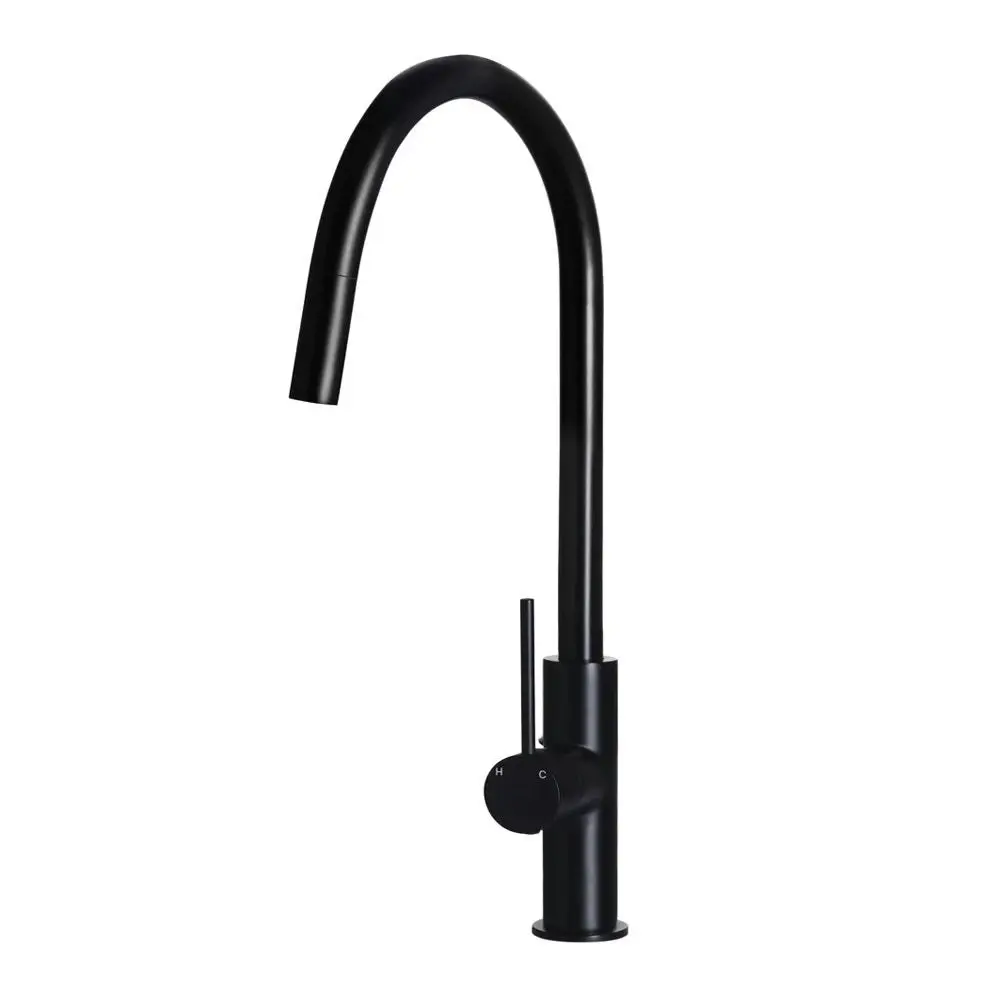 Meir Kitchen Mixer Piccola Pull Out Tap - Matte Black MK17