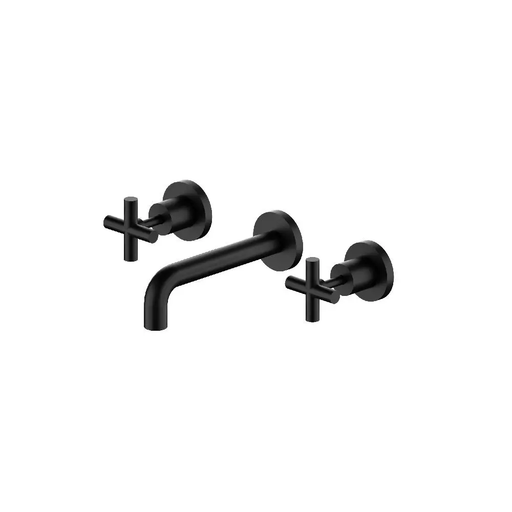 Nero X Plus Wall Basin Set 180mm Matte Black YSW2016-07B