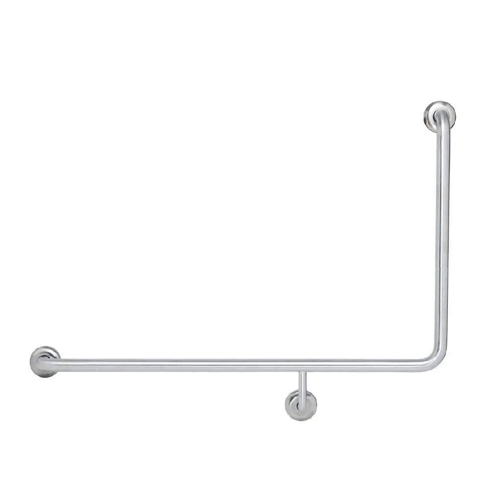 Fienza Care Grab Rail 90 Accessible Left Hand Stainless Steel GRAB9660L