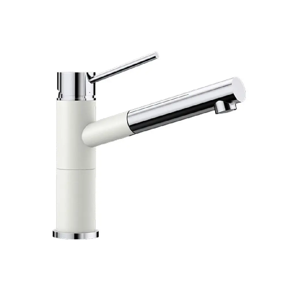 Blanco Alta-S Silgranit Mixer with Pull Out Spray White ALTASW 519359