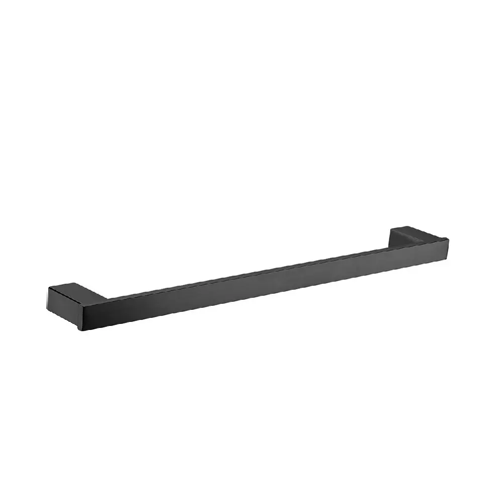 Fienza Koko Single Towel Rail 810mm Matte Black 85001810