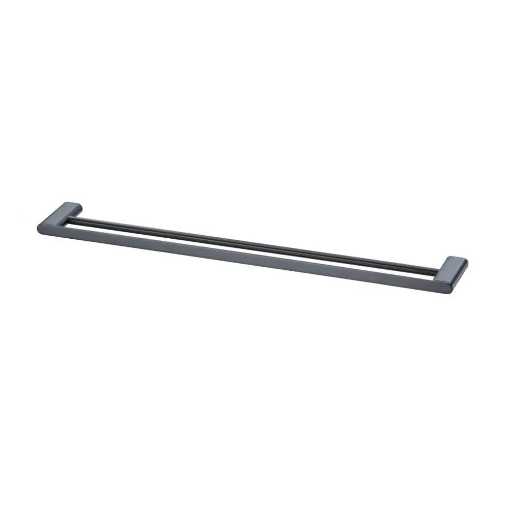 Oliveri Madrid Towel Rail Double 800mm Matte Black MA830BC3MB