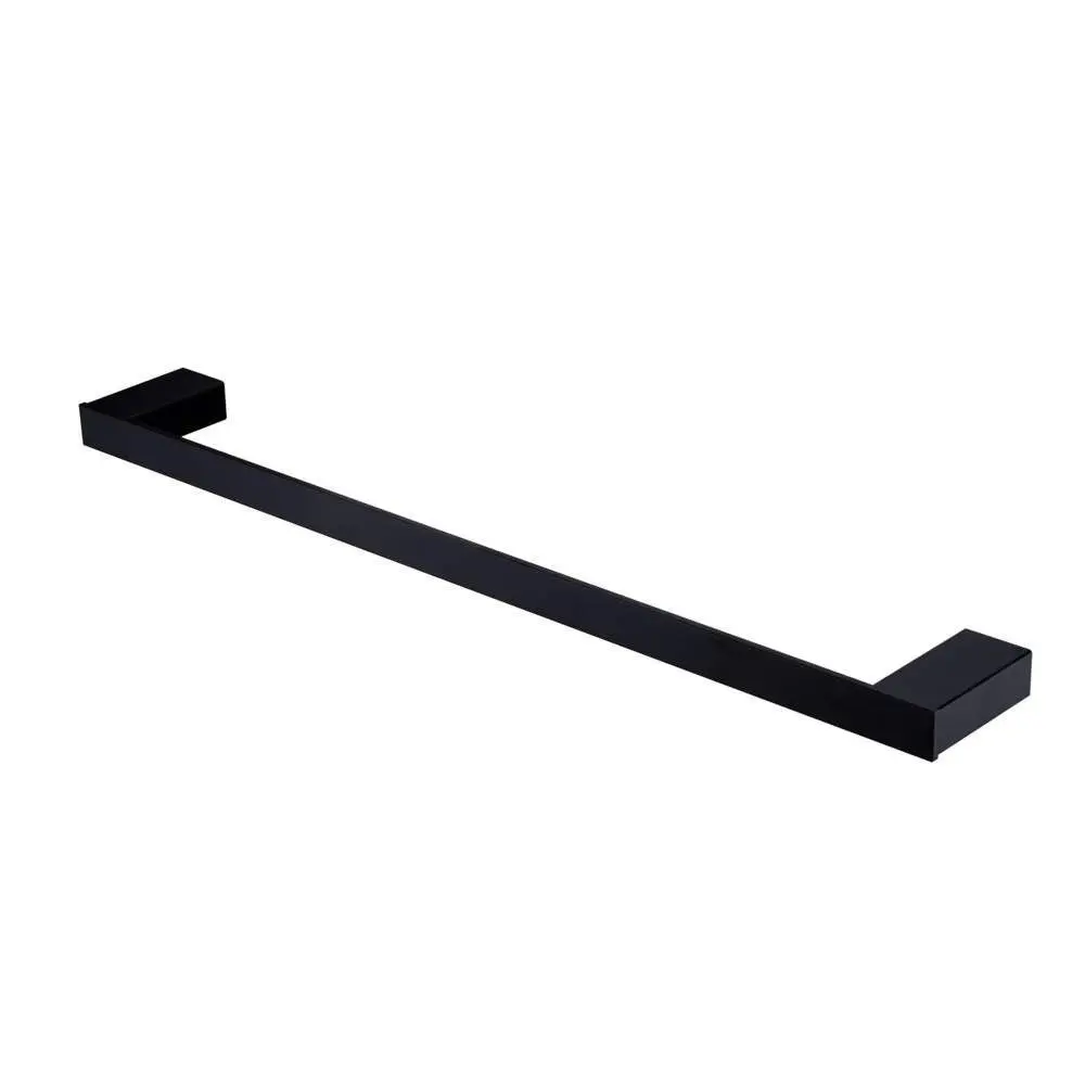 Oliveri Athens Towel Rail Single 600mm Matte Black AT4624MB