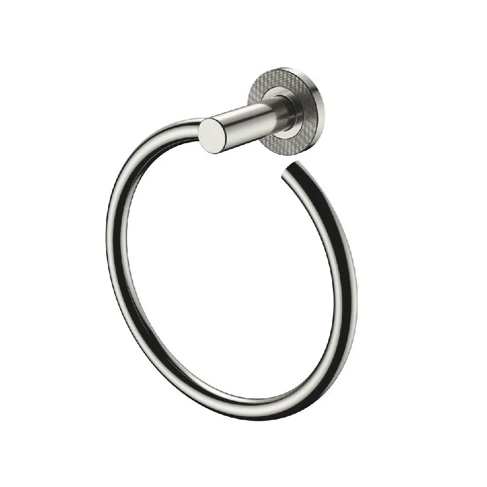 Fienza Axle Hand Towel Ring Brushed Nickel 83102BN