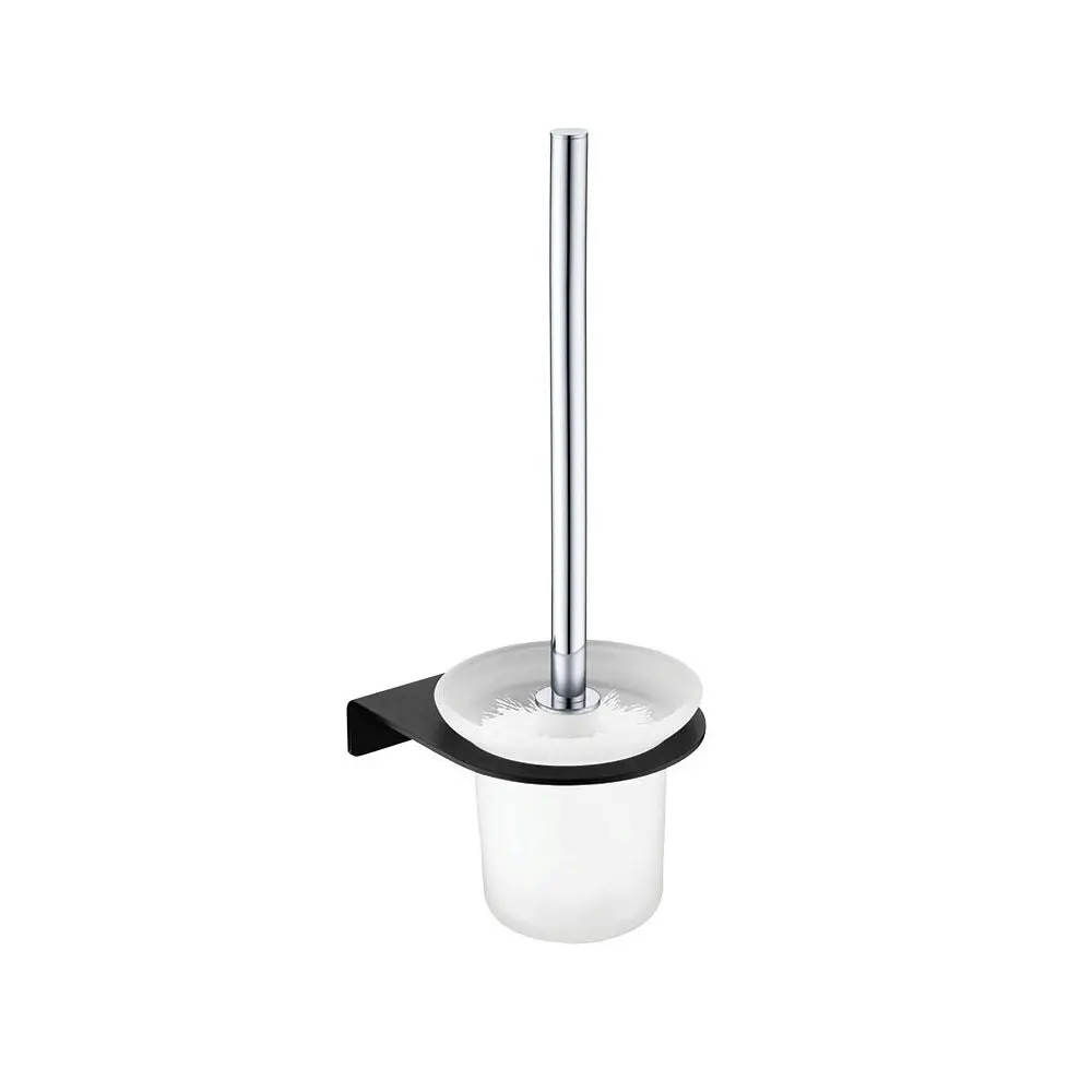 Fienza Lincoln Toilet Brush Chrome/ Matte Black 860010