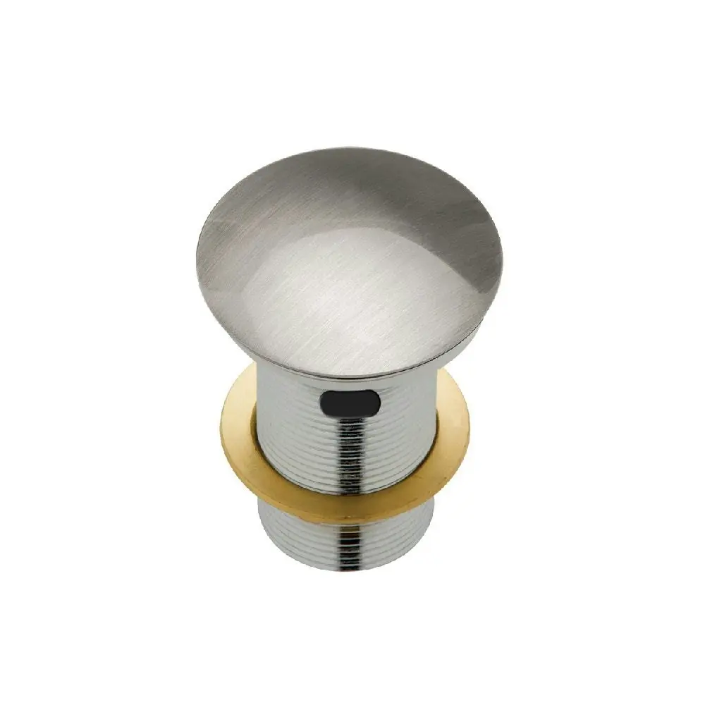 Fienza Basin Dome Pop Up Waste 32mm Brushed Nickel With Overflow WAS58BN