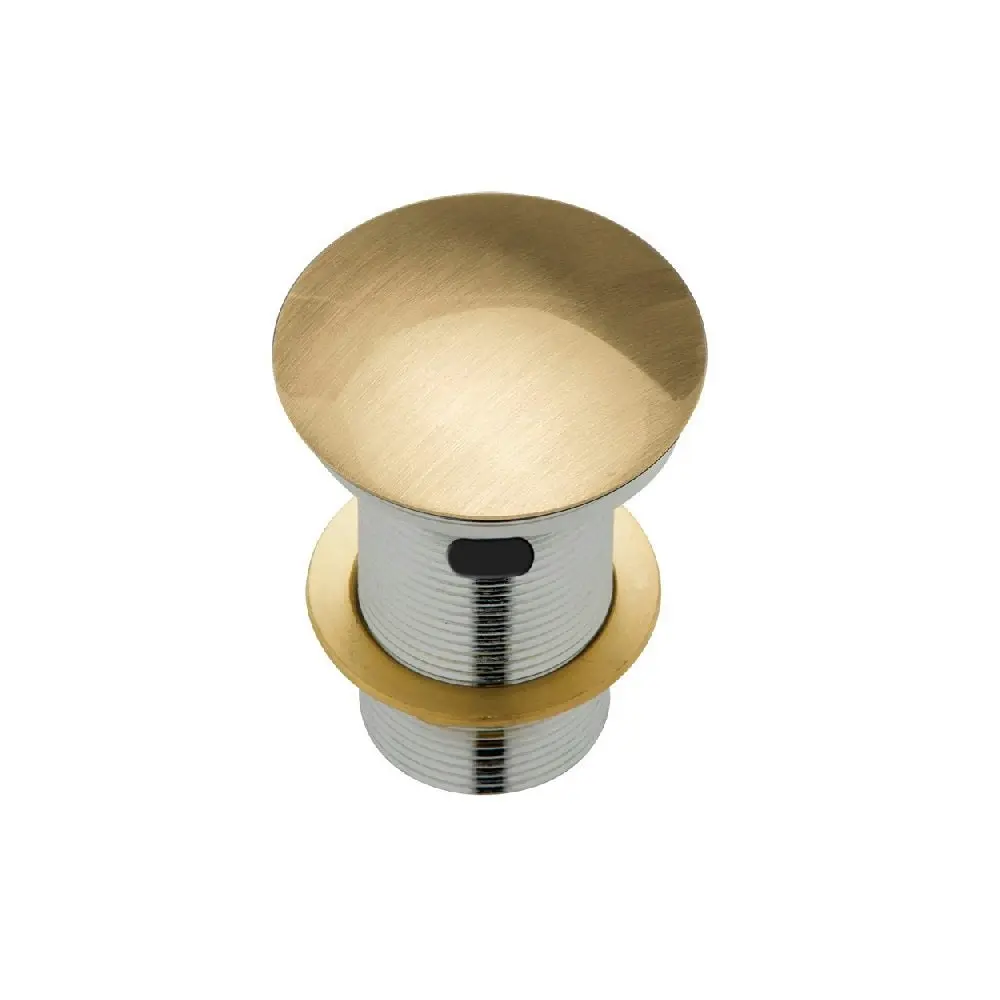 Fienza Basin Dome Pop Up Waste 32mm Urban Brass With Overflow WAS58UB