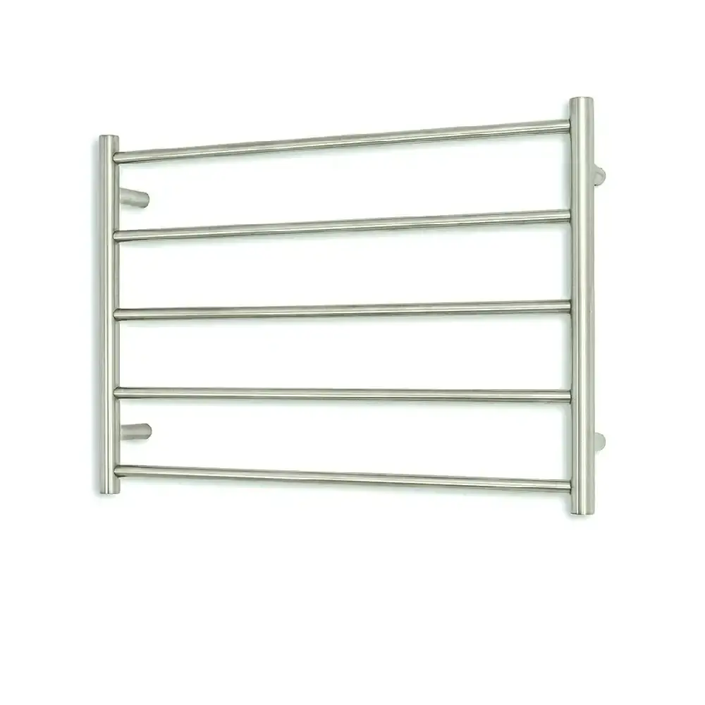 Radiant Brushed 750 X 550mm Round Non Heated Towel Rail BRU-LTR03-750