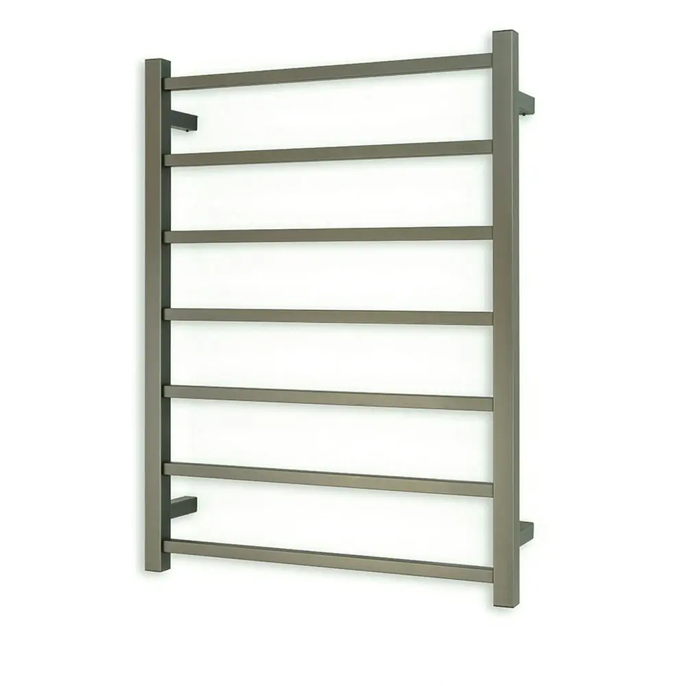 Radiant Gun Metal Grey 600 x 800mm Square Heated Towel Rail (Left Wiring) GMG-STR01LEFT