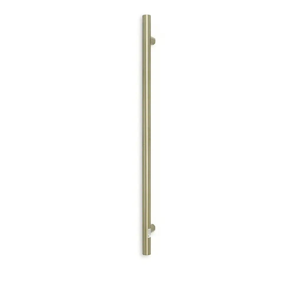 Radiant Vertical Single Heated Towel Bar 40mm X 950mm Brushed Nickel (Top or Botton Wiring) BN-VTR-950