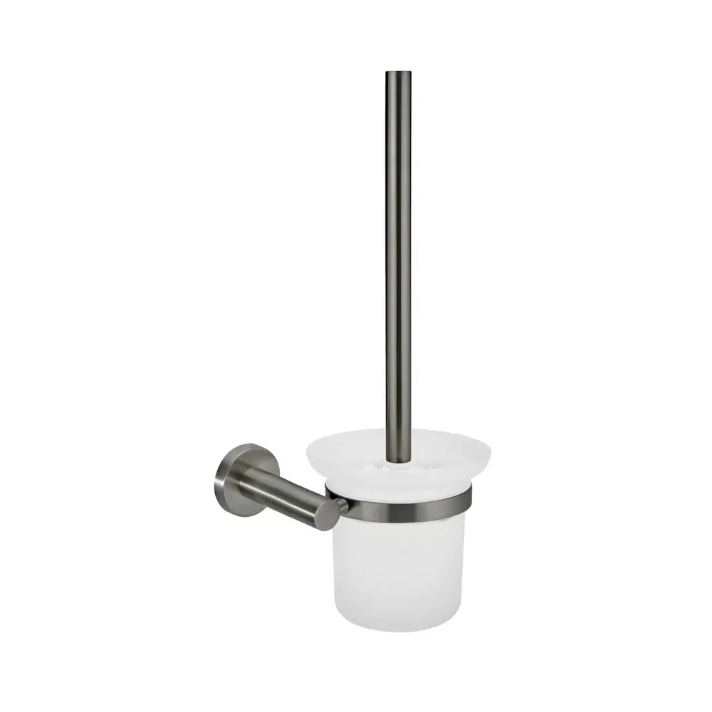 Meir Round Toilet Brush & Holder Shadow MTO01-R-PVDGM