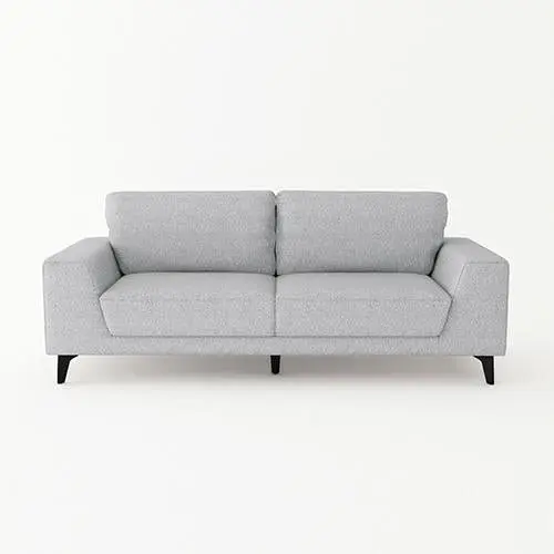 Hopper 3 Seater Fabric Sofa Light Grey Colour