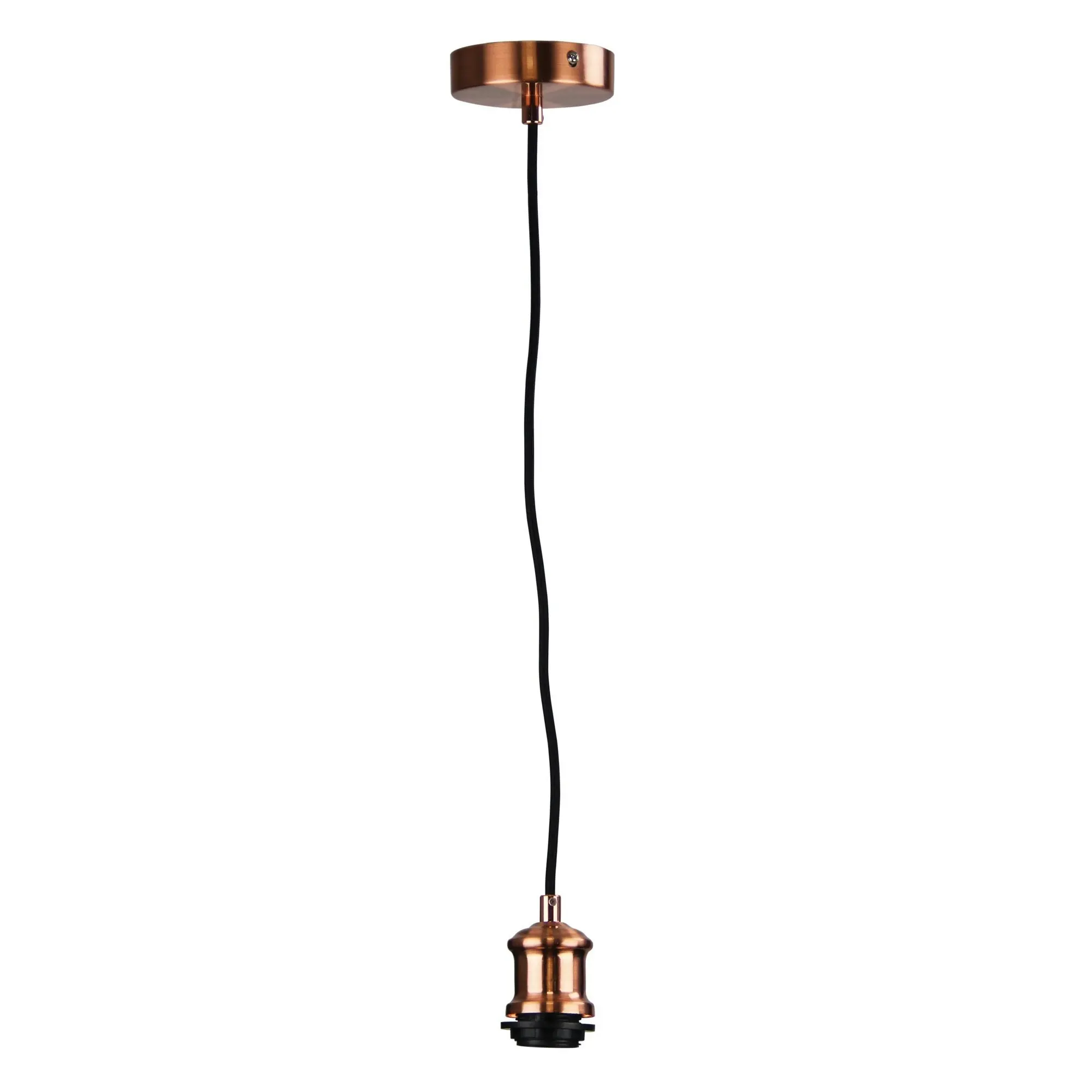 ALBANY CORD Pendant Light 180cm Vintage Cloth Cord Suspension Copper