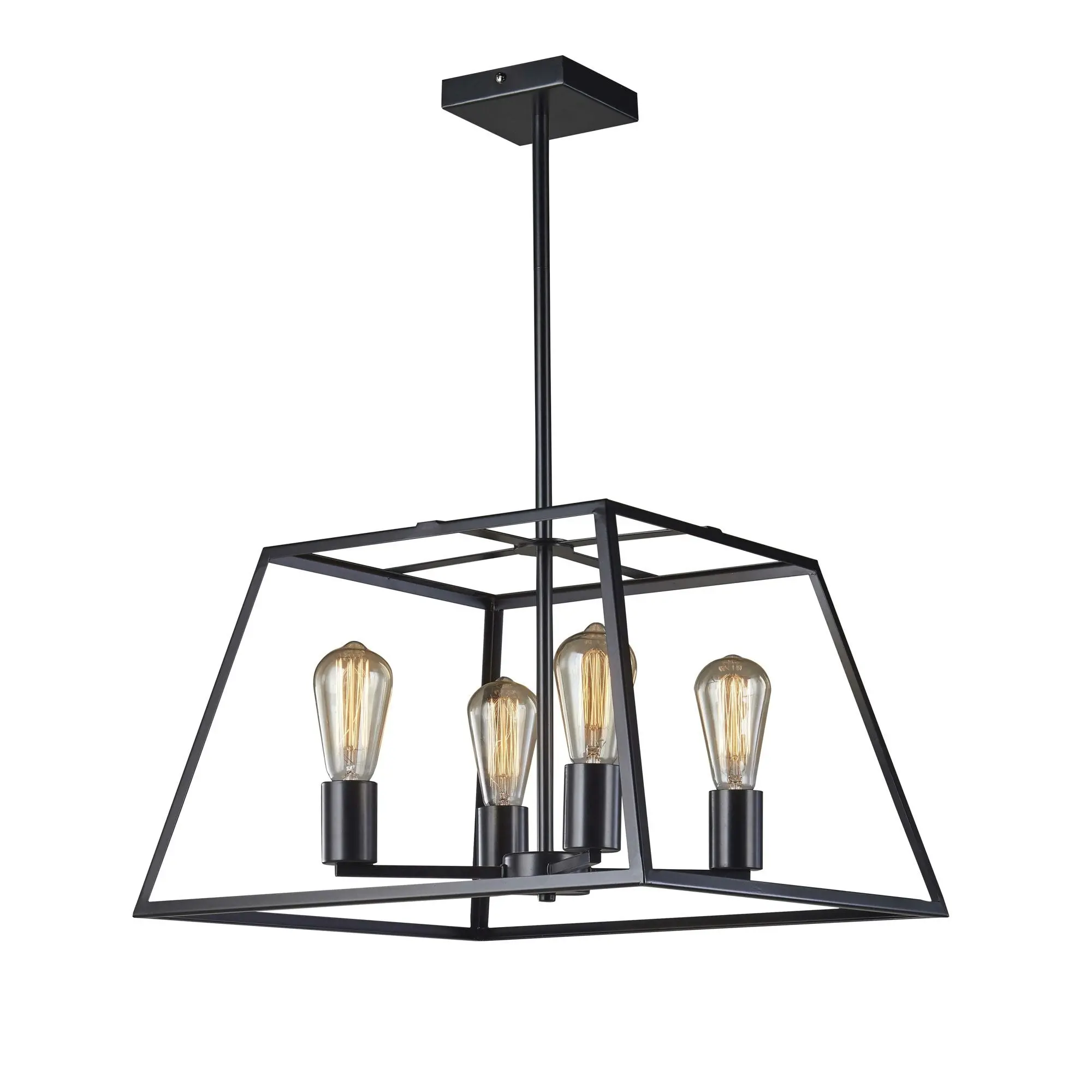 SOUTHPORT 48 4 Light Urban Retro Pendant Black