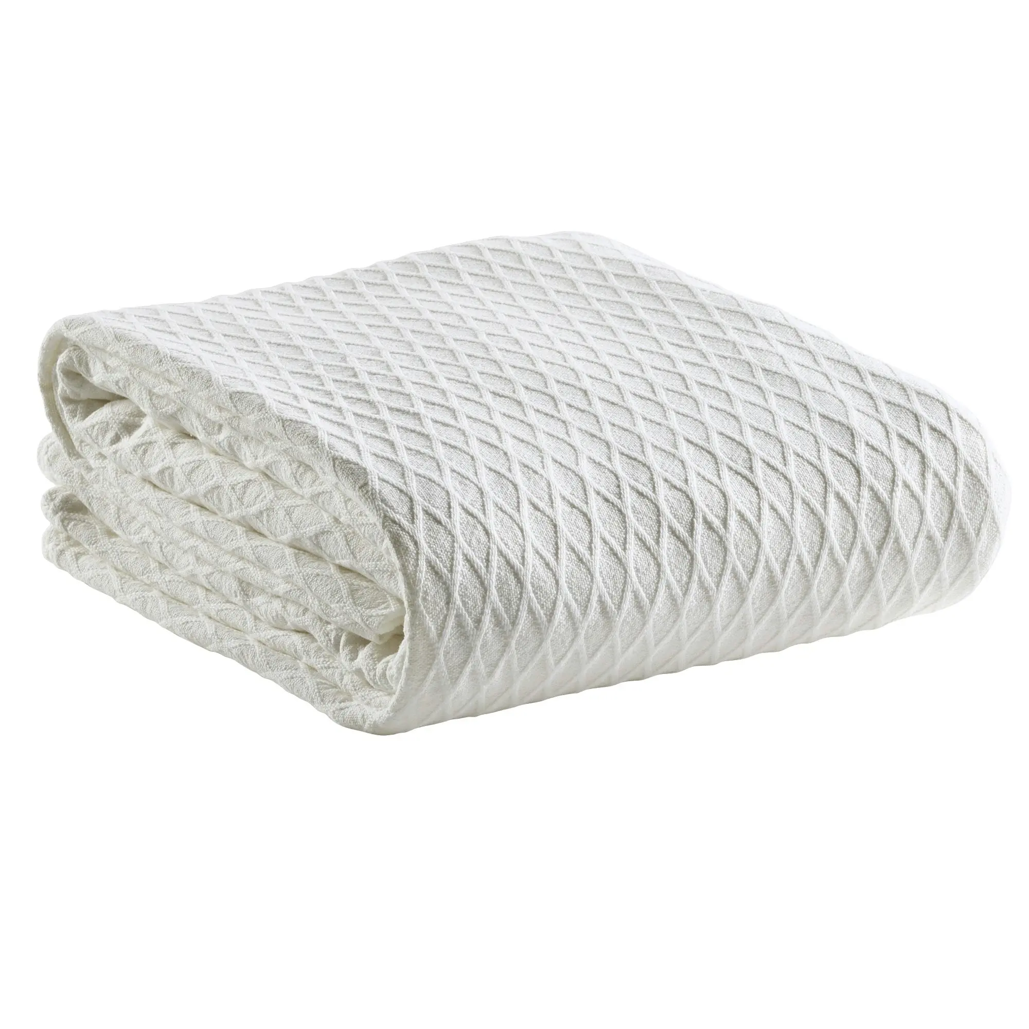 Bianca GOSFORD COTTON BLANKET WHITE