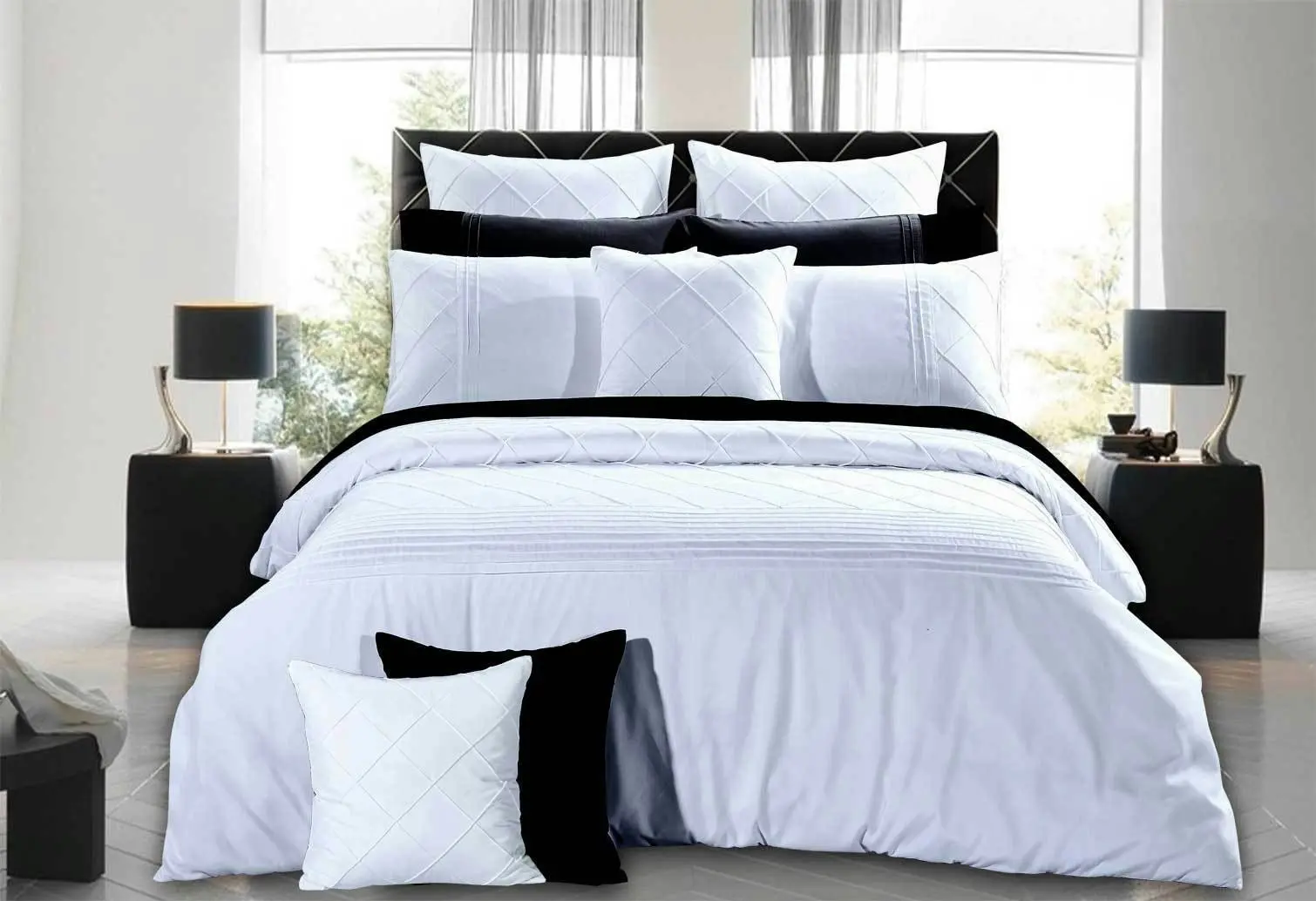 Luxton Lamere White Quilt Cover Set