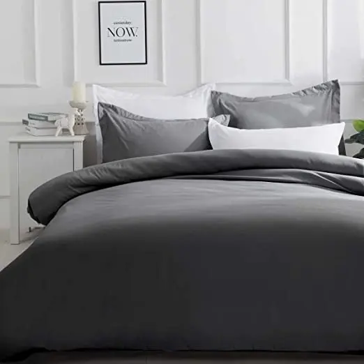 Luxton Pure Soft Quilt Cover Set - Slate Colour