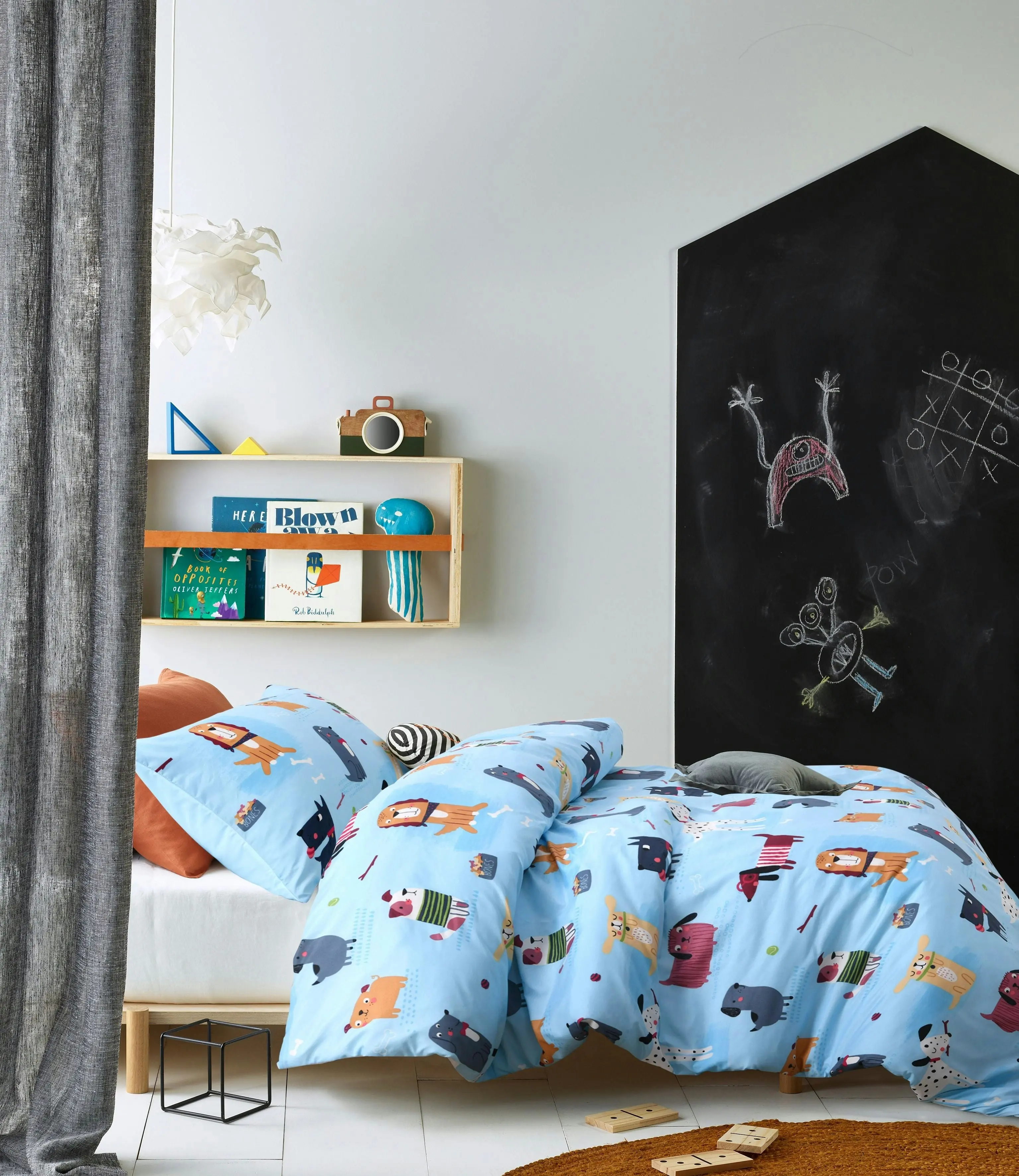 Happy Kids Woof Glow in the Dark Quilt Cover Set